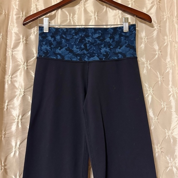 Lululemon Blue Groove Yoga Pants Wide Leg Flare High Rise Leggings - Picture 3 of 13